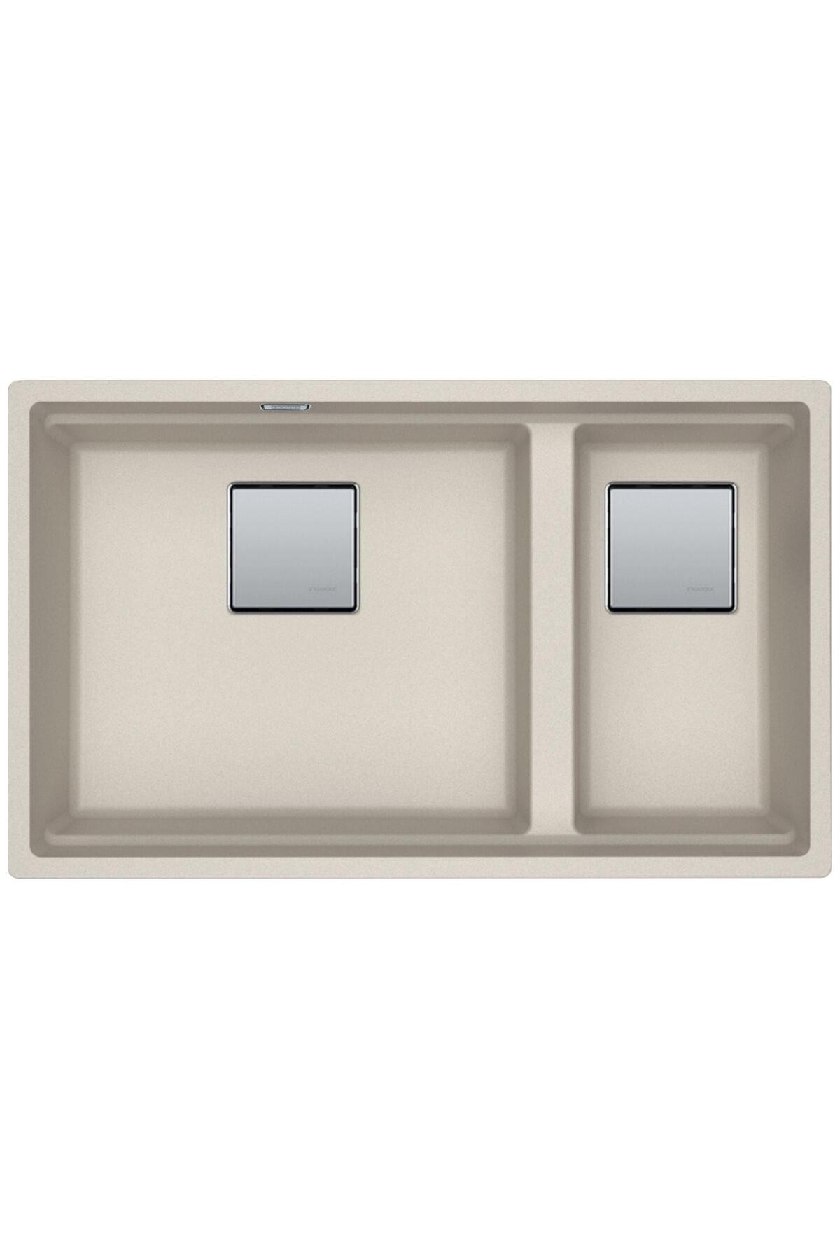 Kubus 2 KNG 120 Sahara Granit Mutfak Eviyesi 76 x 46 cm