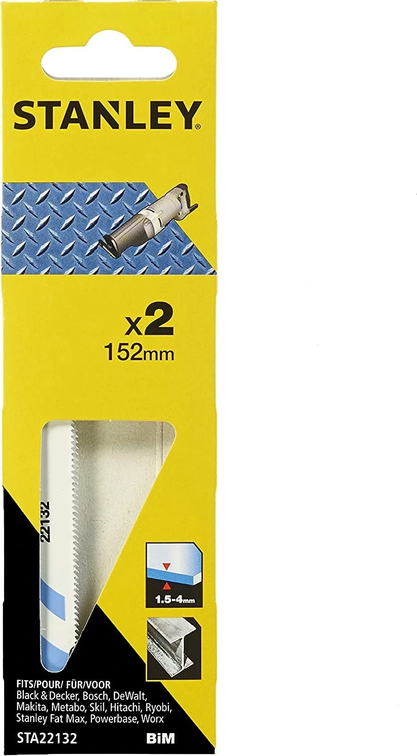 STA22132 Tilki Kuyruğu Testere Bıçağı 152 Mm, Beyaz, 2 Adet