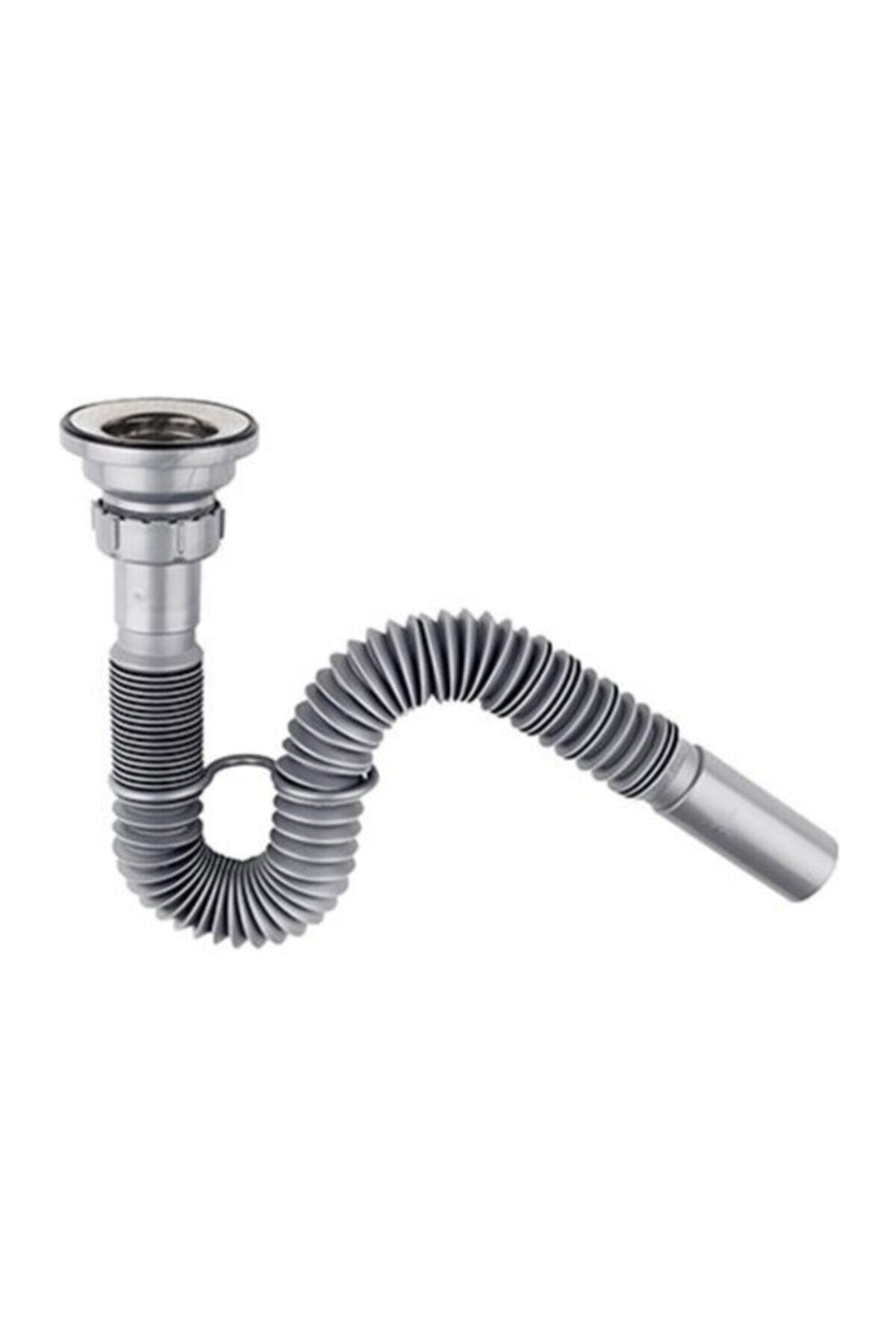 Gri Körüklü Sifon/kaliteli Lüks Sifon 32mm Süzgeç Tapalı