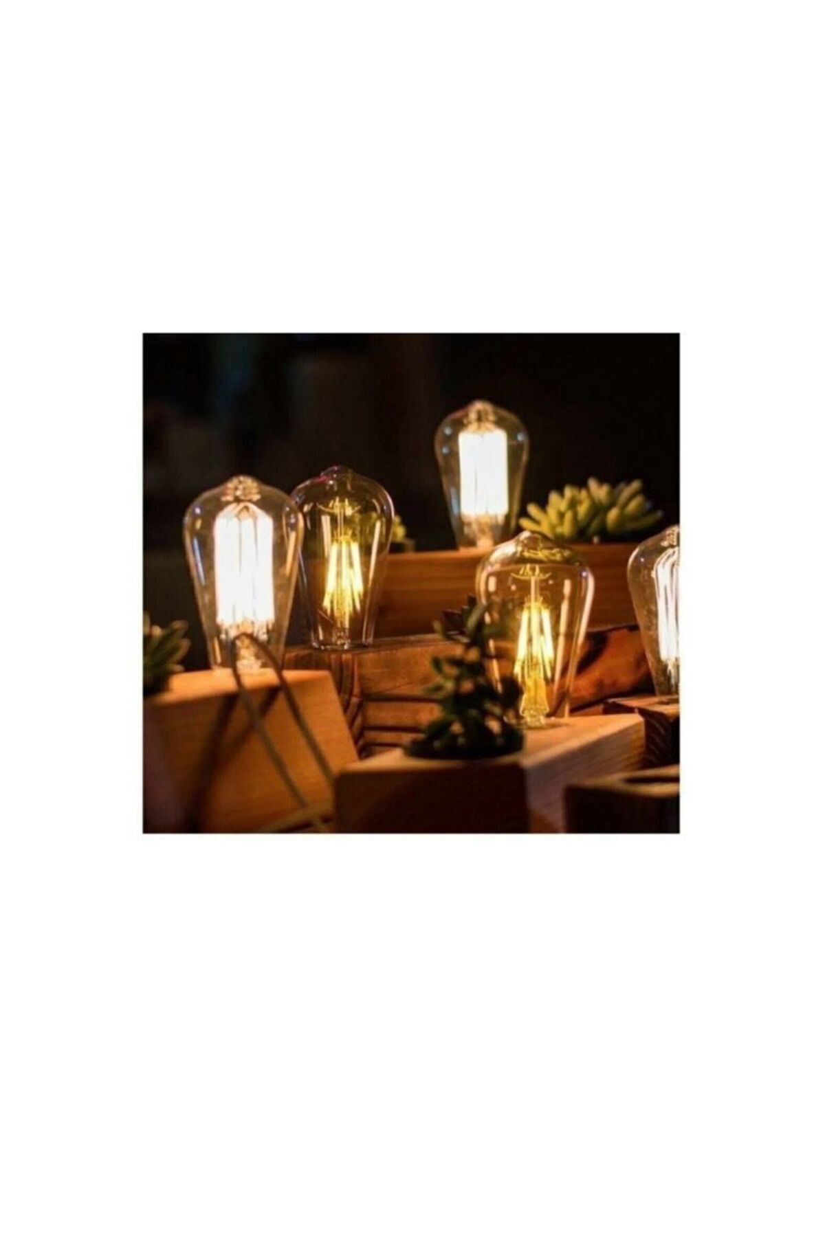 St 64 Flamanlı Rustik Led Ampul 15'li Eko Paket Dekoratif Rustik Ampül
