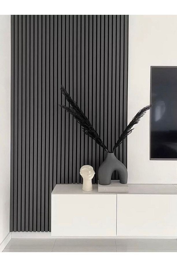 Akyürek Lb 3771 Model Soft Touch Fırtına Gri Dekor Profil Duvar Kaplama Panel Lambri