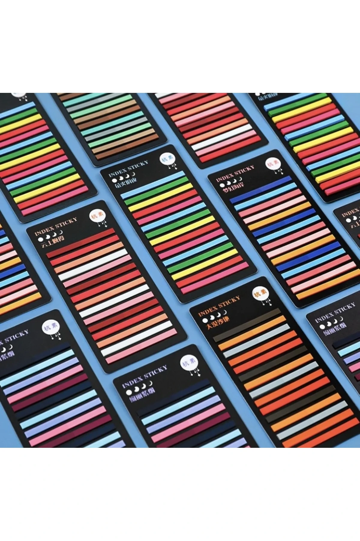 Şeffaf Şerit Post-it, Yapışkanlı Not Kağıdı Renkli