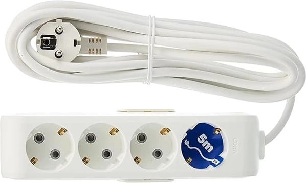 Multi-Let Dörtlü Priz Topraklı Kablolu Çarpma Karşıtı Çocuk Korumalı 5 mt