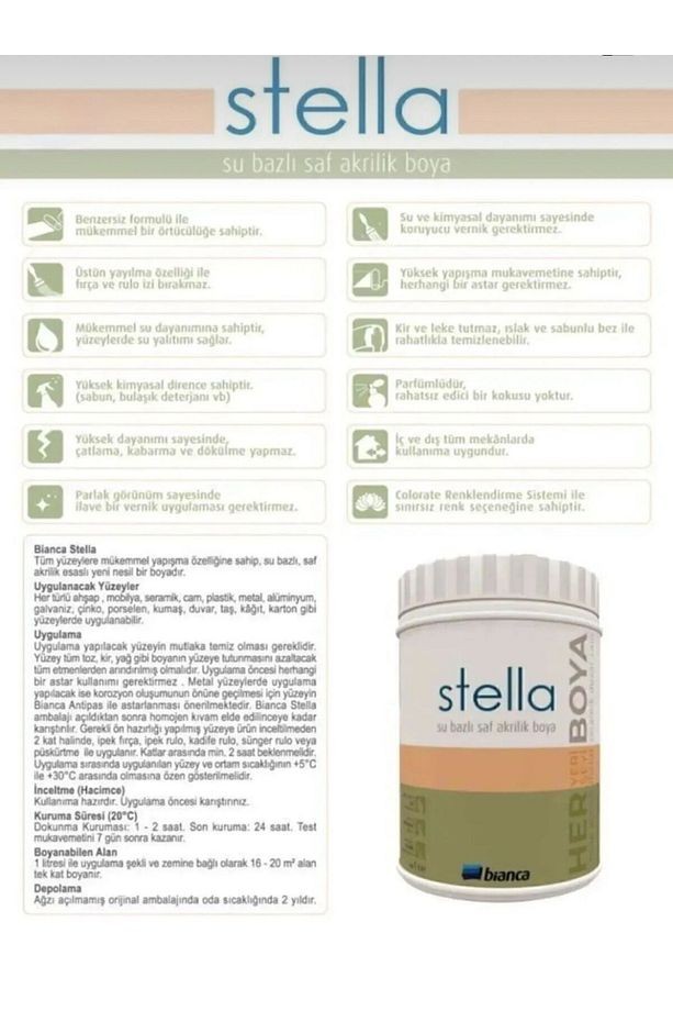 BİANCA STELLA DÖNÜŞÜM BOYASI