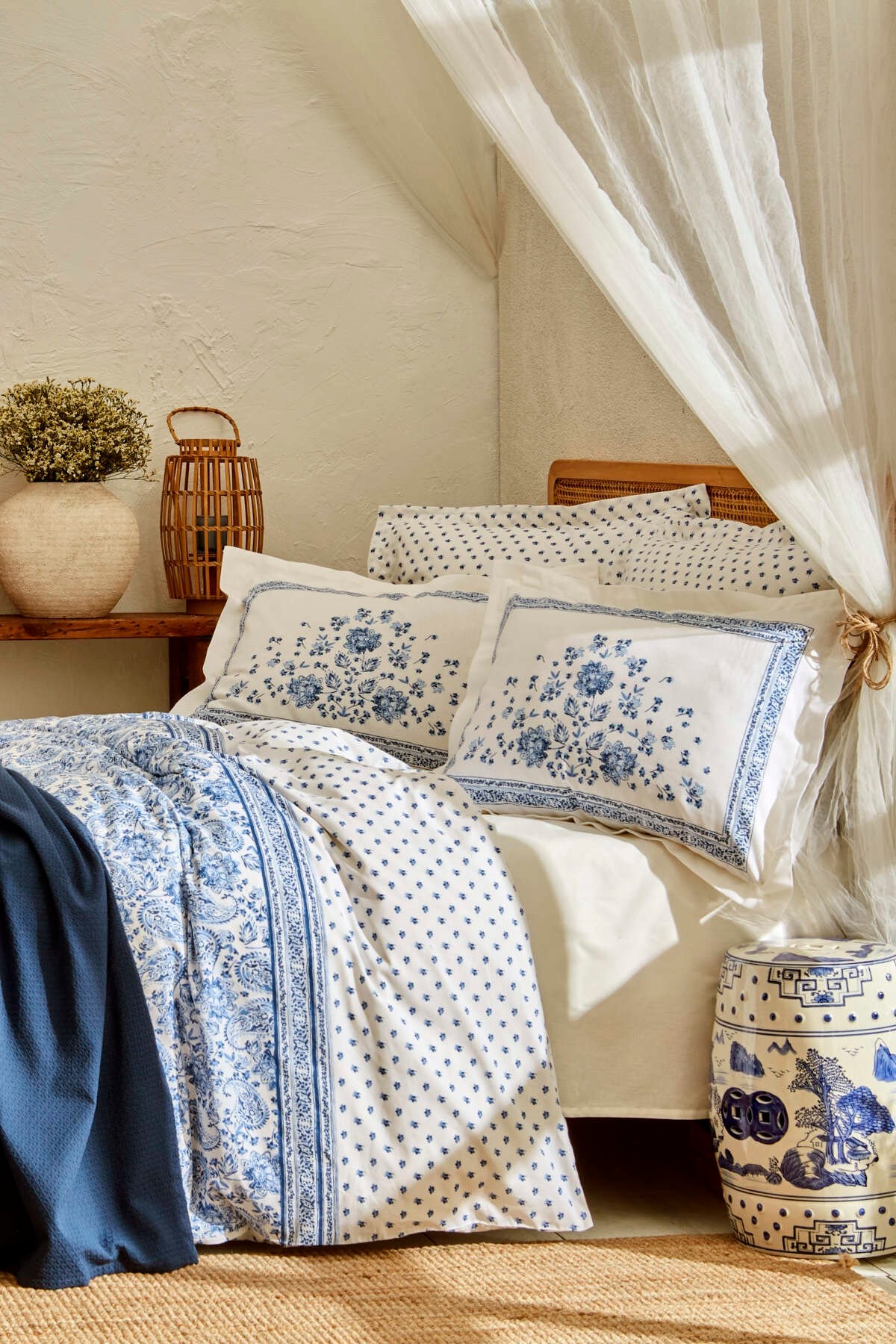 Tina %100 Pamuk Çift Kişilik Nevresim Pike Set