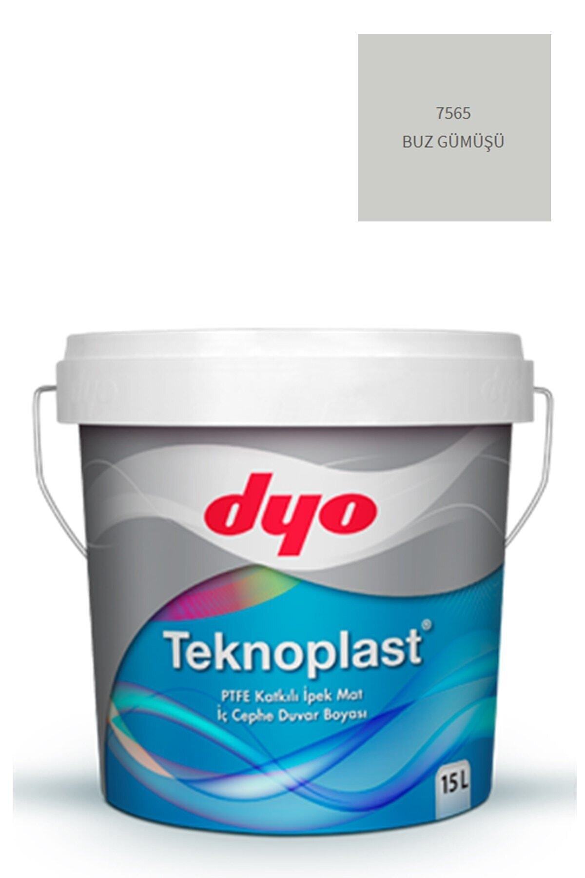 Teknoplast Teflonlu Antibakteriyel Ipek Mat Iç Cephe Duvar Boyası 7565 Buz Gümüşü 15 Lt