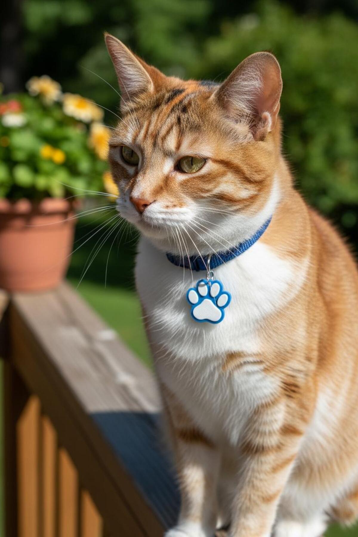 Akıllı NFC Kedi Kimlik Anahtarlığı-Pati Şekilli, Temassız Bilgi Paylaşımı (Kırmızı / Mavi / Siyah)