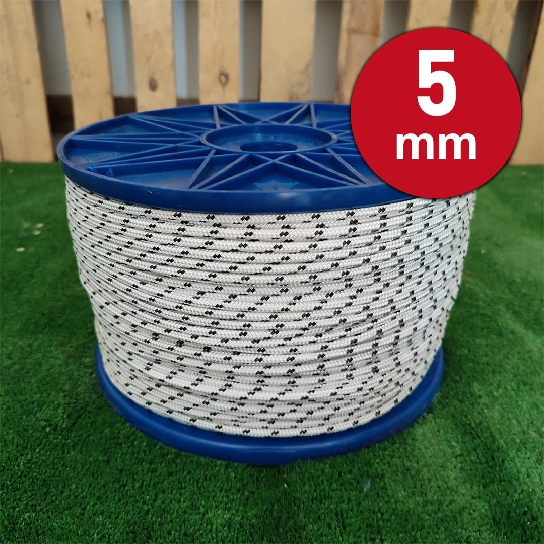 5 mm 50 Metre Örgü Halat Iskota Halat Denizci Tekne Halatı Salıncak Ip Dağcı Ip Halat