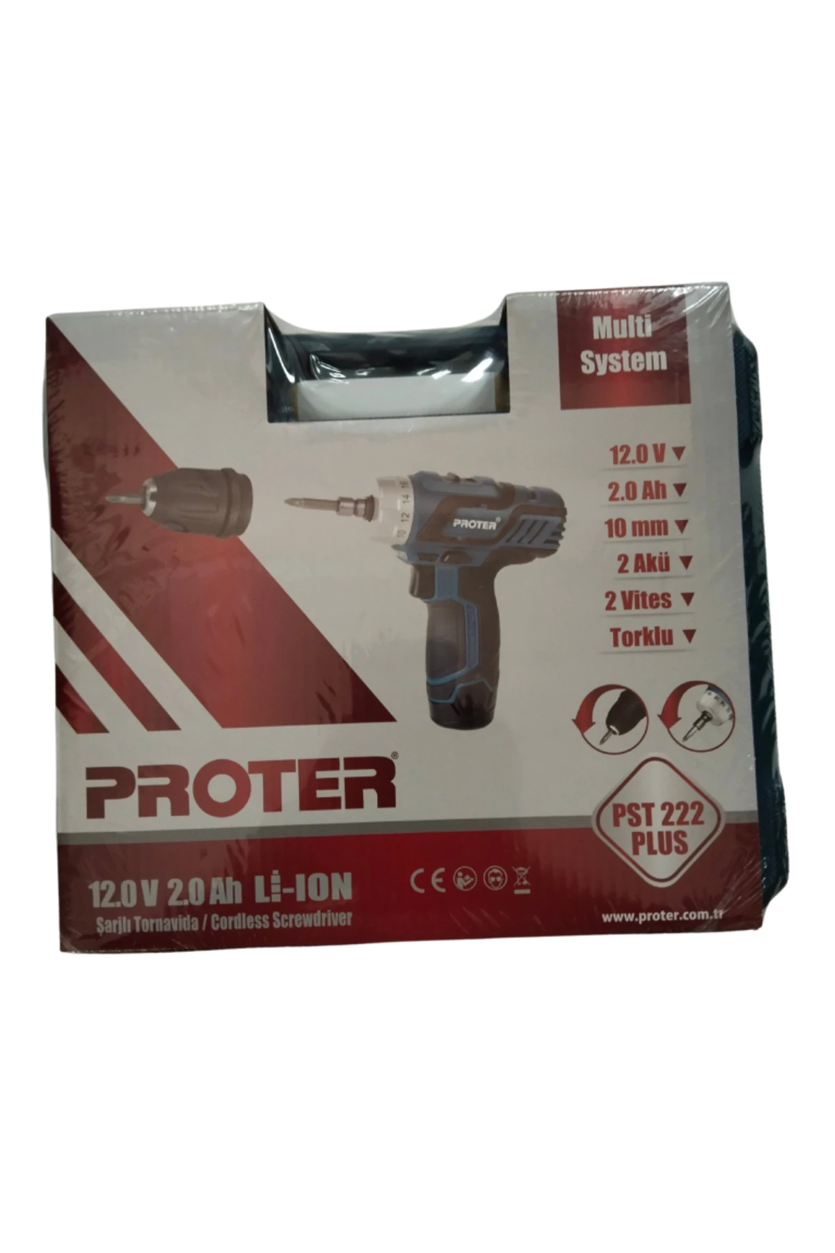 Pst 222 Plus 12 V 2 Ah Li-ion 2 Vts Şarjlı Tornvida