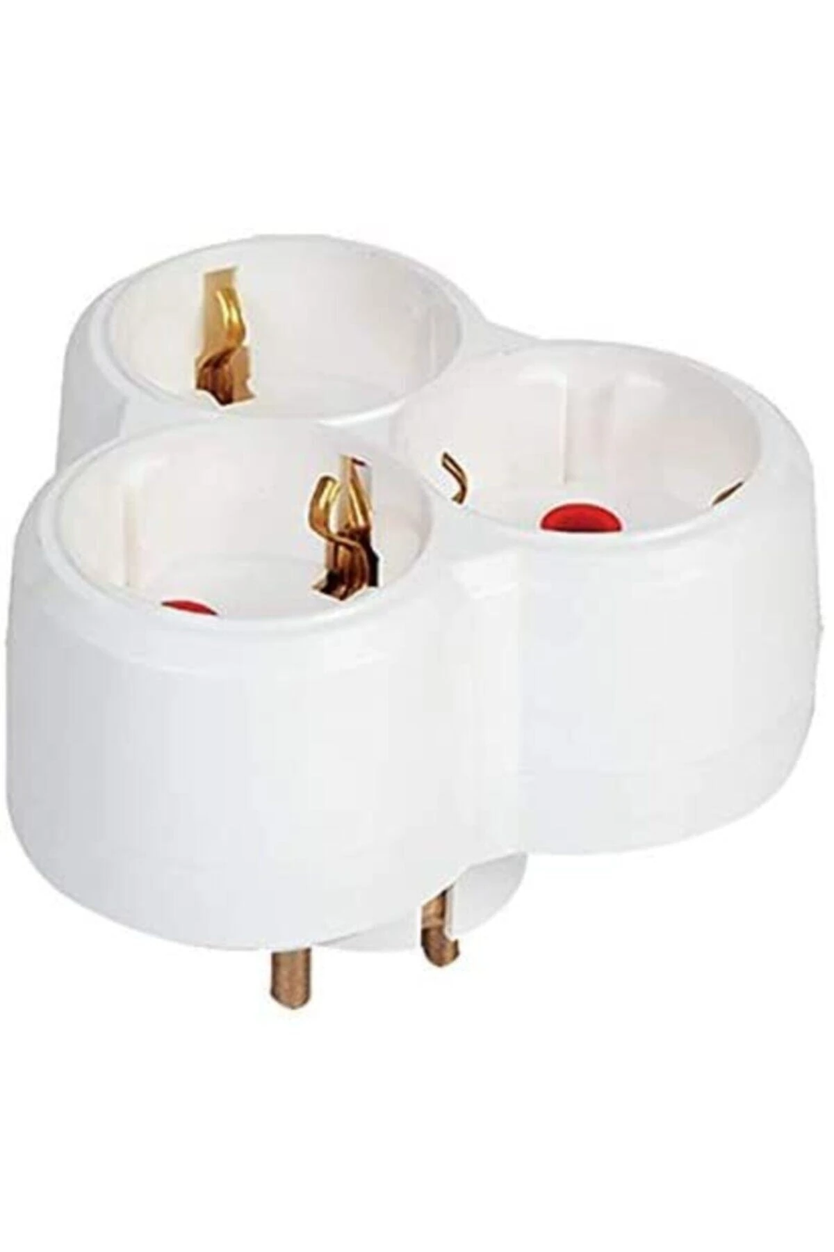 Topraklı Üçlü (3lü) Priz - Yonca Tipi