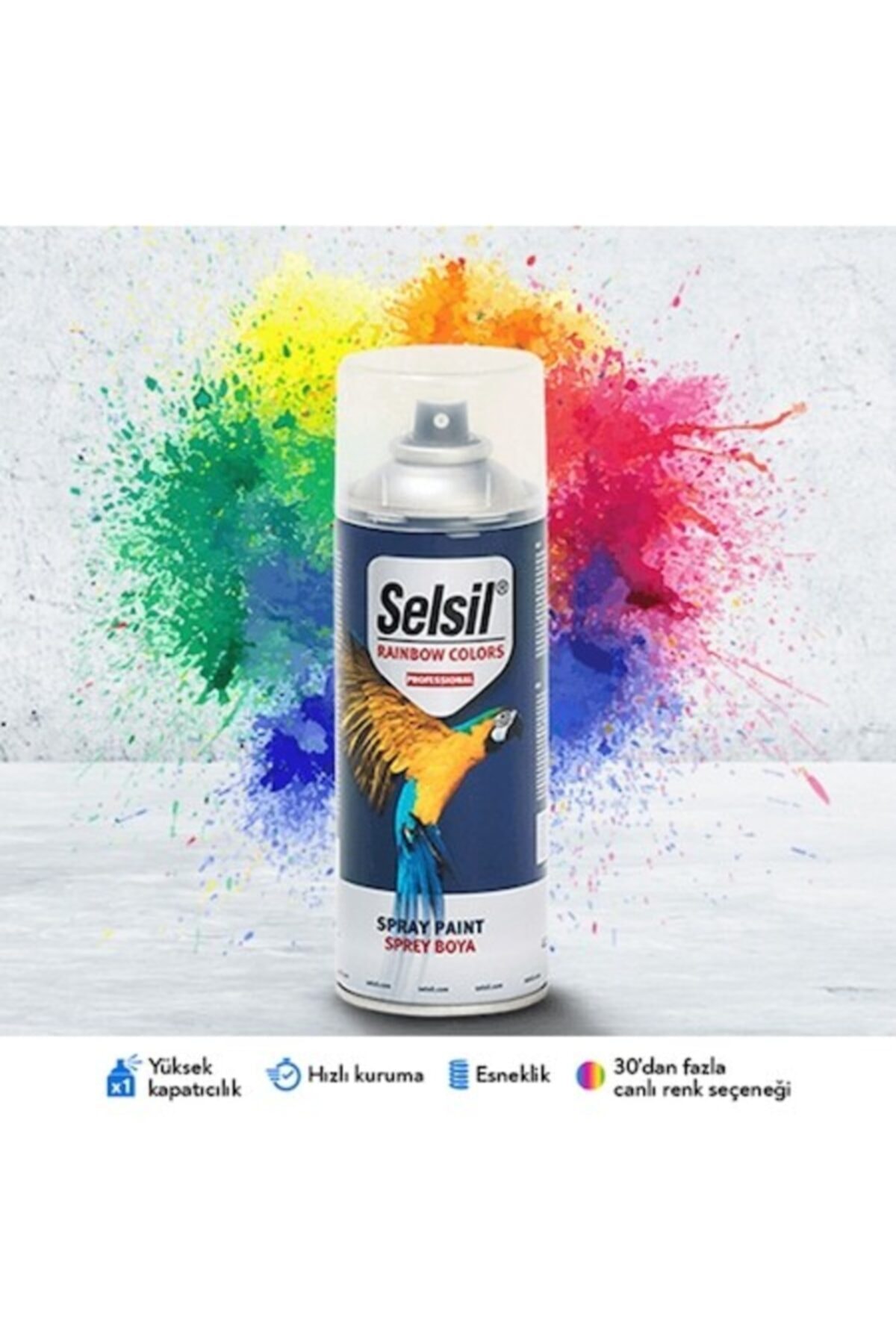 Raınbow Colors - Sinyal Turuncu (Kirli) Sprey Boya 400 Ml.