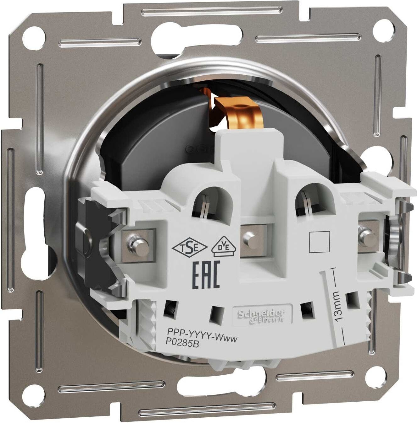 EPH2900171-1 Schneider Asfora – Topraklı Priz, 16A – Antrasit - Çerçeveli