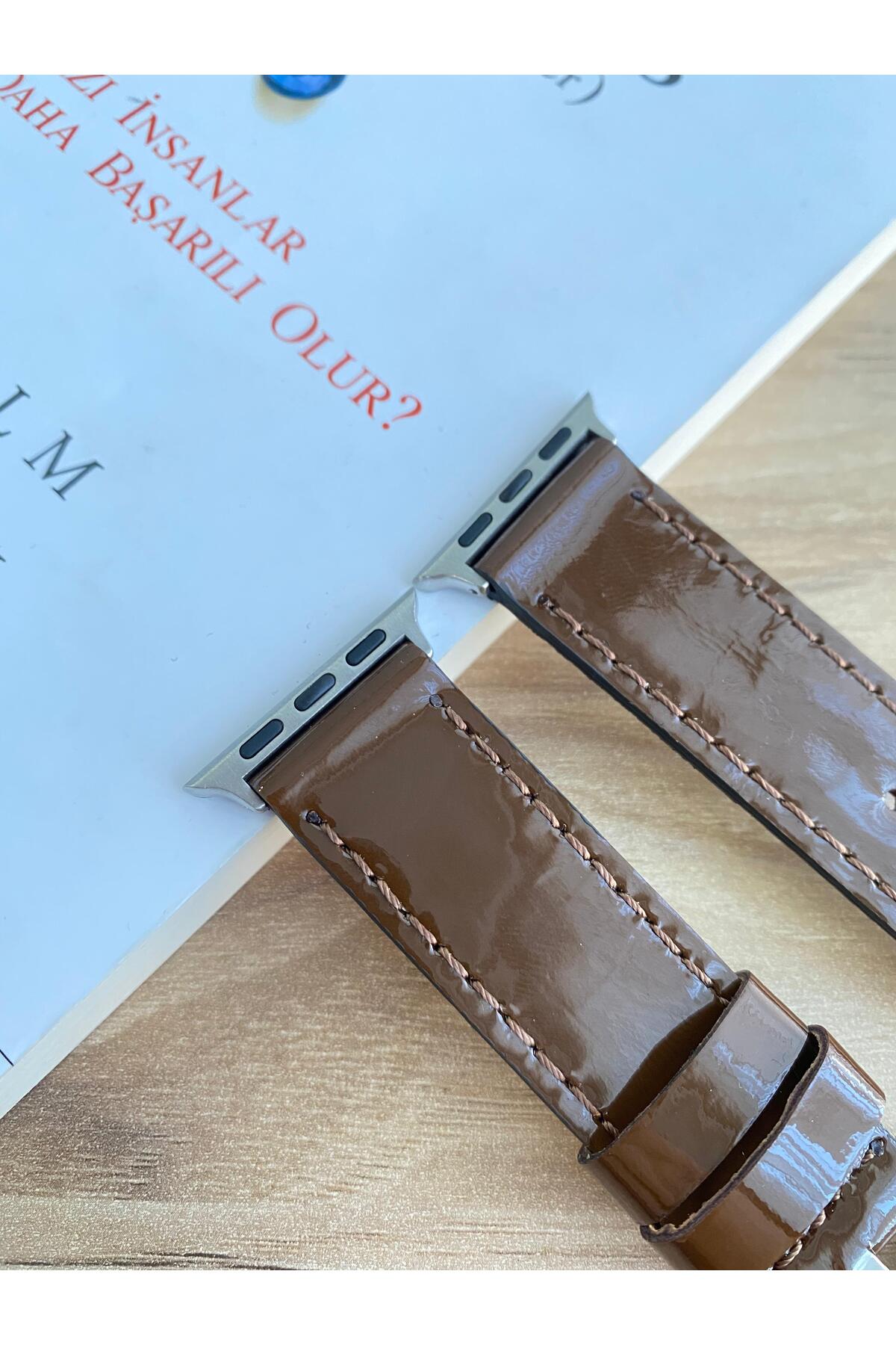 38mm ve 40mm Uyumlu Gerçek Deri Saat Kayışı. Akıllı Saat Kordonu.