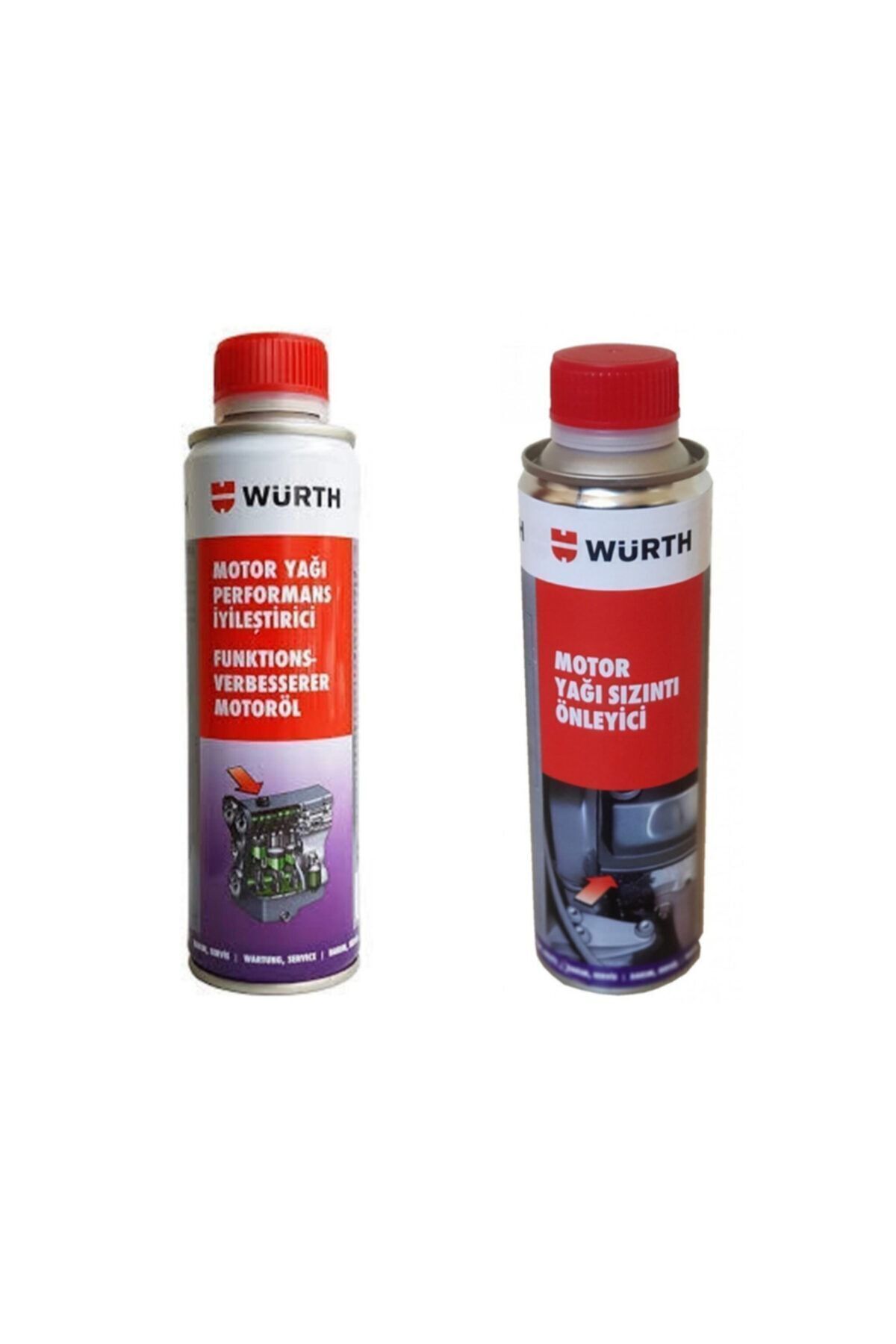 Motor Yağı Performans İyileştirici +  Motor Yağı Sızıntı Önleyici 300 ml