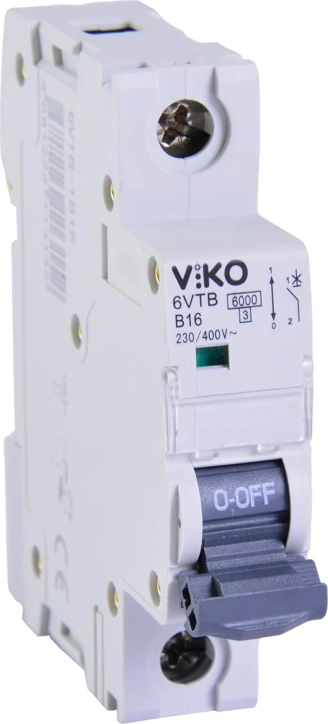 6VTB-1B16 Otomatik Sigorta 6ka B Tipi 1 Kutup 16A