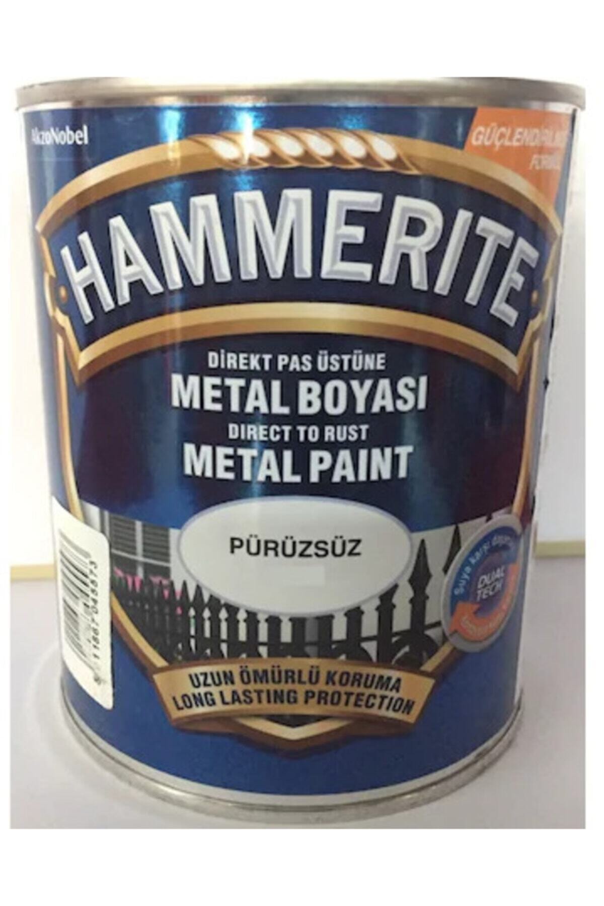Hammerite Direkt Pas Üstü Pürüzsüz Beyaz Metal Boya 2,5 Lt