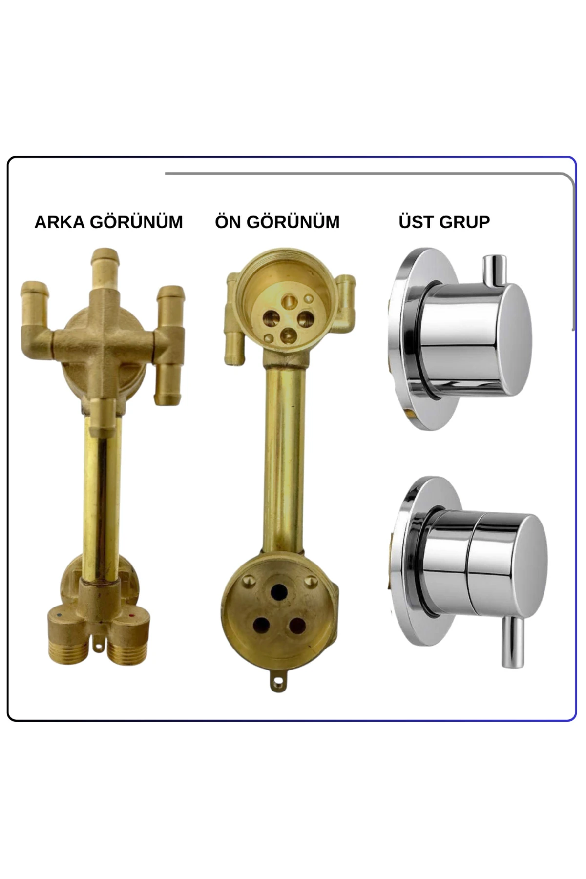 A38605YP MDS Bataryası Shake (A45807 Masajlı Duş Sistemi Beyaz)