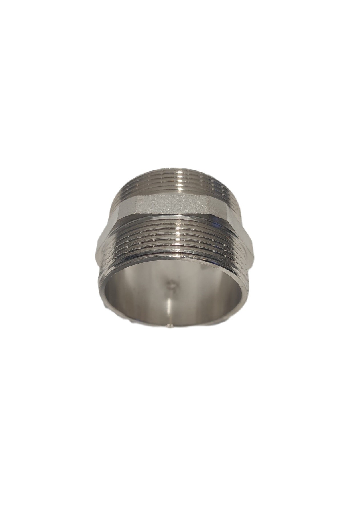 2'Li Paket 2" Sarı / Krom Dişli Nipel Dn50 - Chrome Nipple