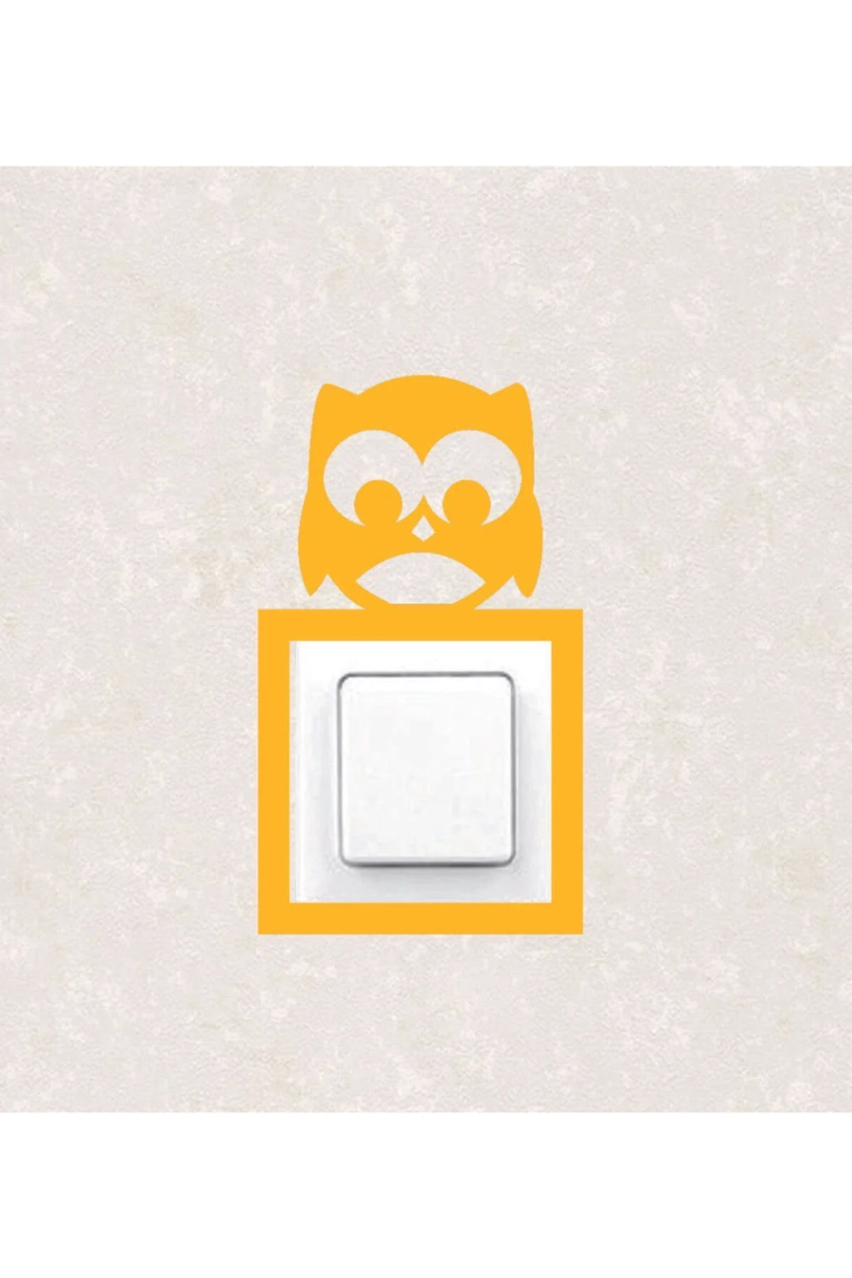 2121-s Lazer Kesim Ahşap Anahtar Priz Çerçevesi Sar Tekli Baykuş