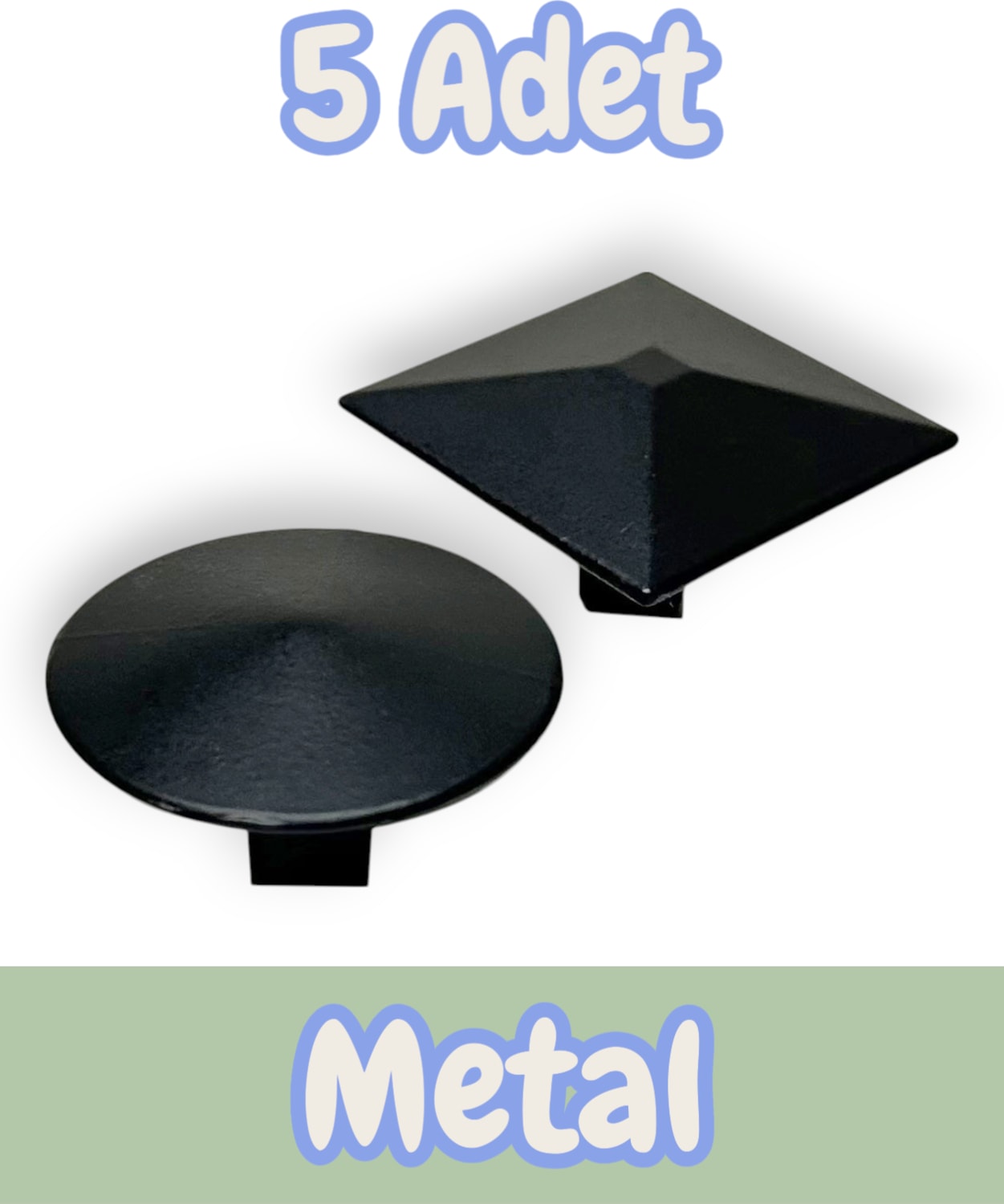 Kare ve Yuvarlak Düğme Kulp Alüminyum Metal Lüks Modern Mobilya Çekmece Mutfak Dolabı Kulpu Siyah (5 Adet)