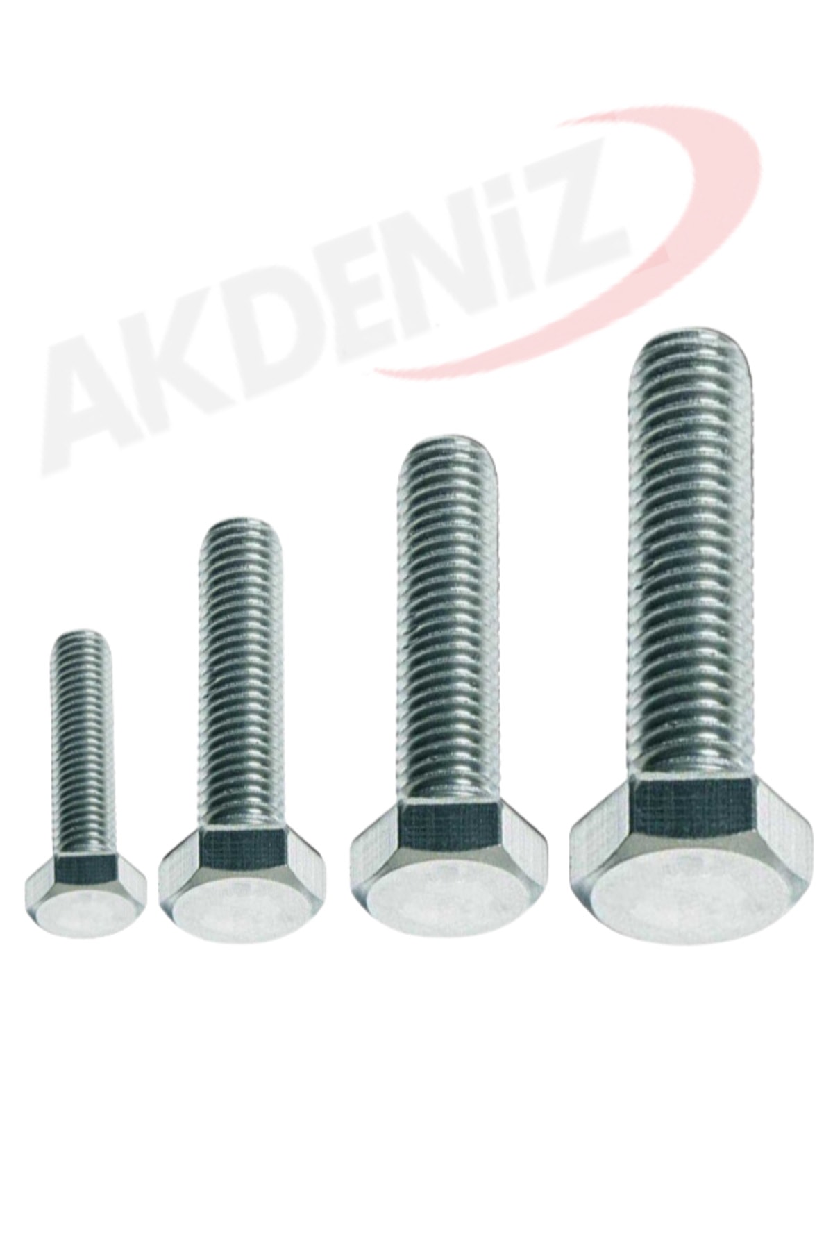 DIN933 M6*100 Mm Galv. Kaplamalı Cıvata 100 Adet
