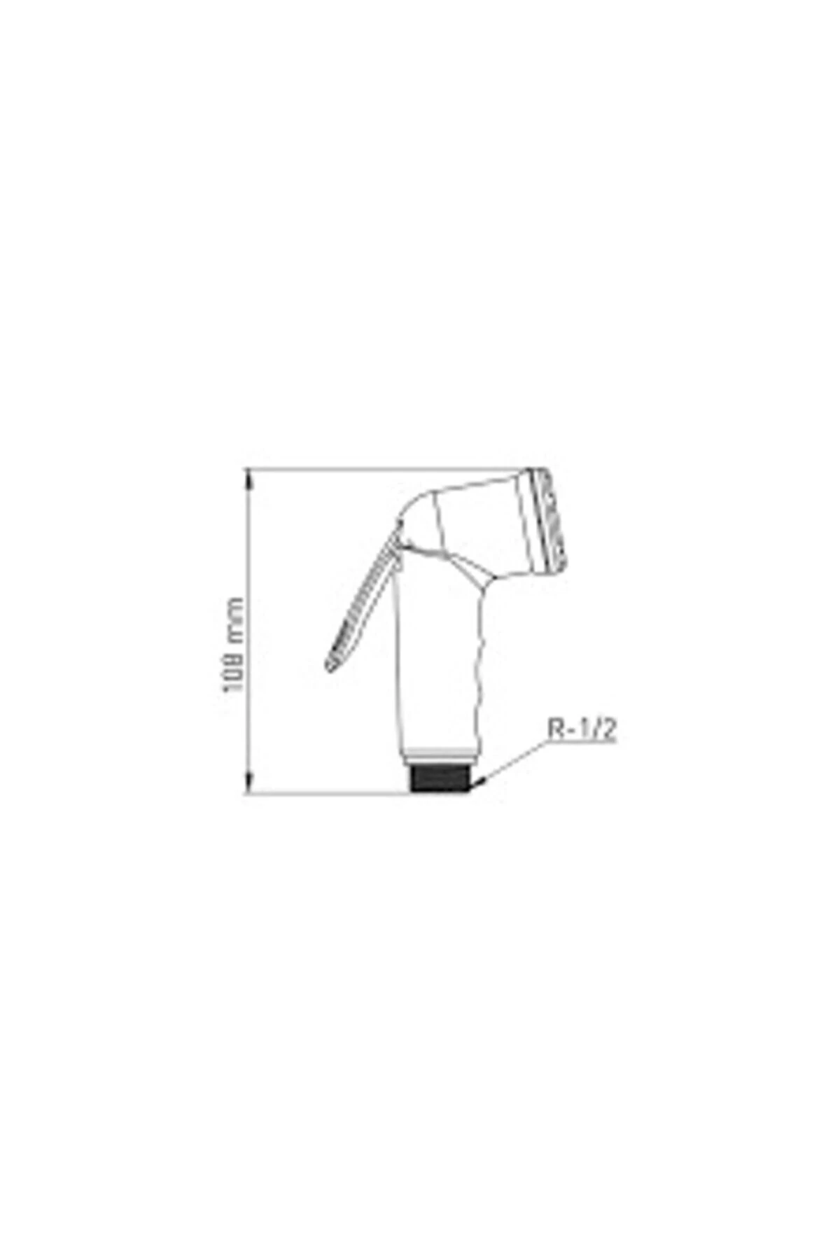 Kromlu Şettaf Temizlik Seti Basmalı Şettaf Başlığı Ve Hortumu Taharet Temizlik Şettaf Seti