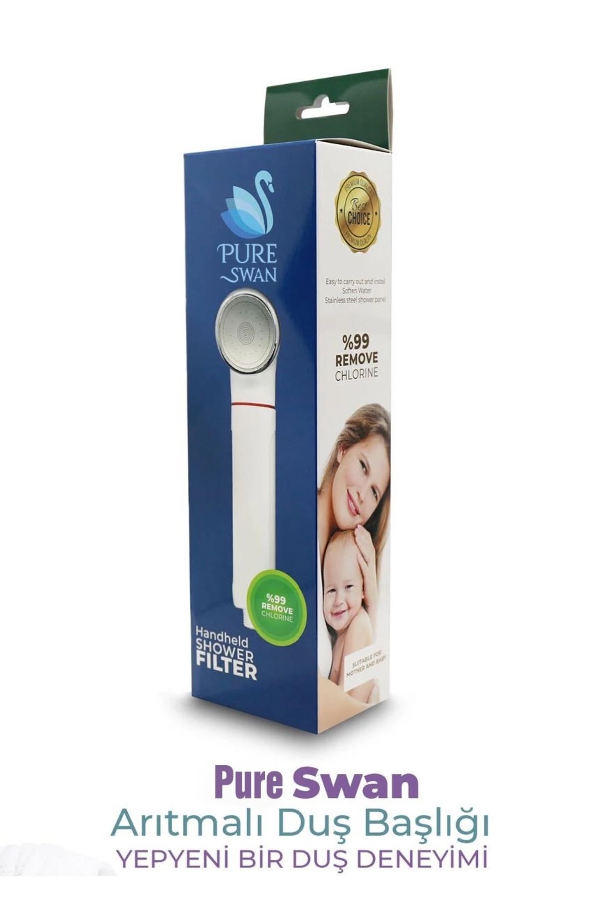 Duş Başlığı ve 3 Yedek Filtre