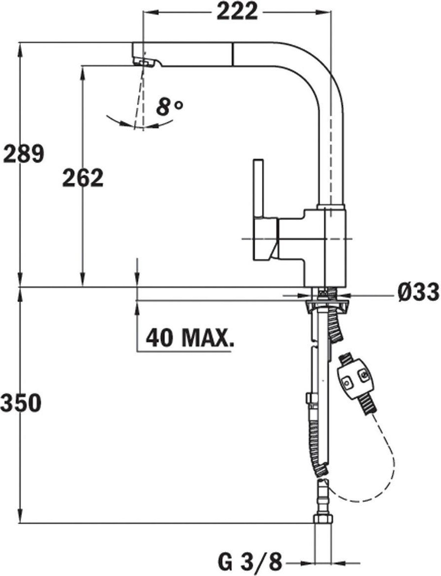 Stone 60 B-Tg Metalik Siyah Evye-Ark 938 Siyah Armatür Seti