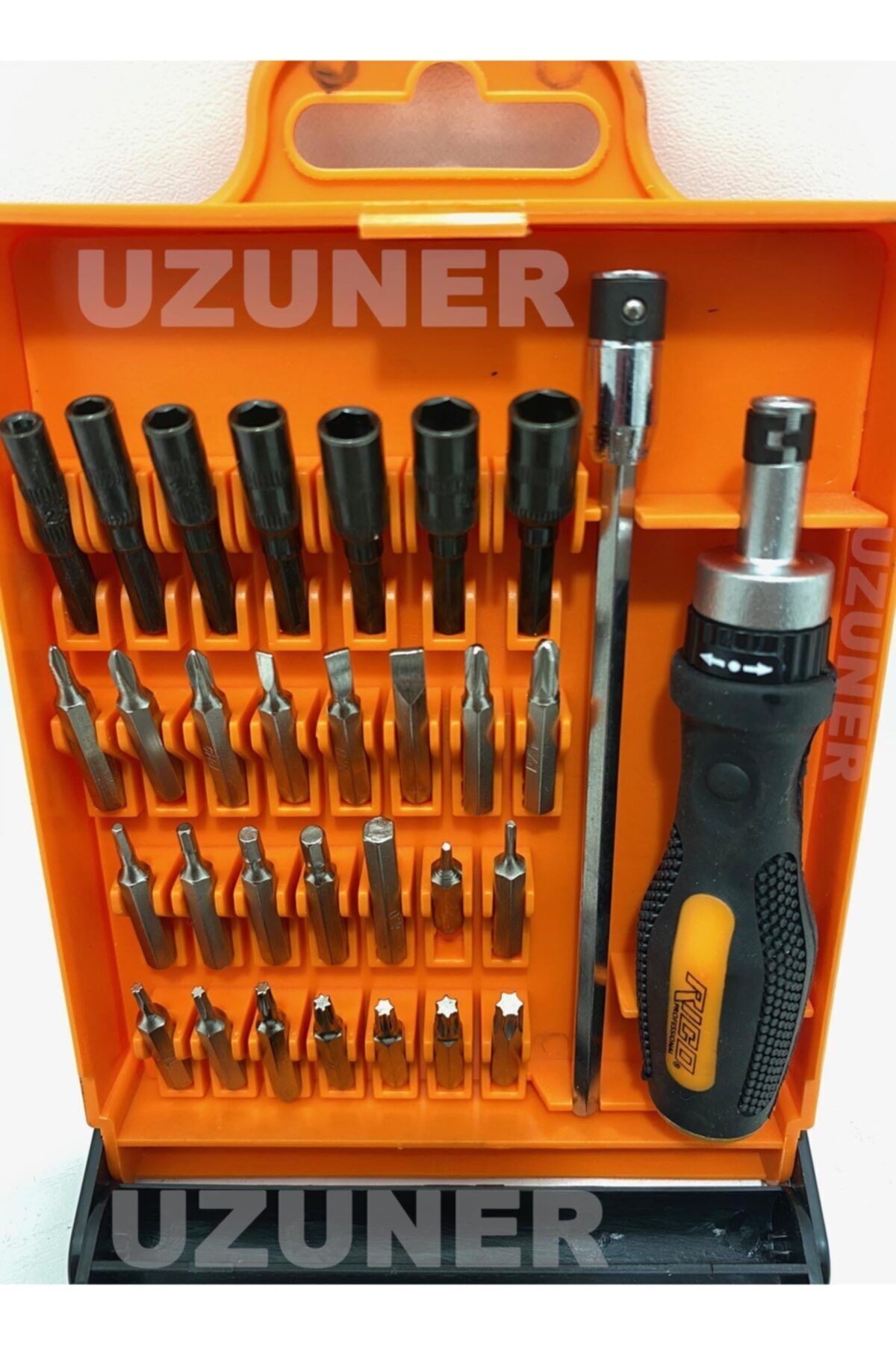 RİCO Saatçi Bilgisayarcı Tornavida Bits Seti Takımı Mini Cırcırlı 31 Parça Rc2002
