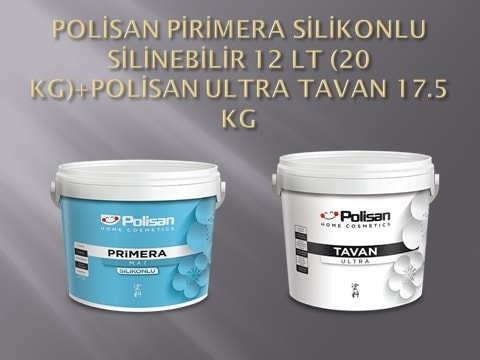 Ultra Tavan BOYASI17.5 Kg+ Primera Silikonlu Silinebilir MAT12.5 Lt (20KG)
