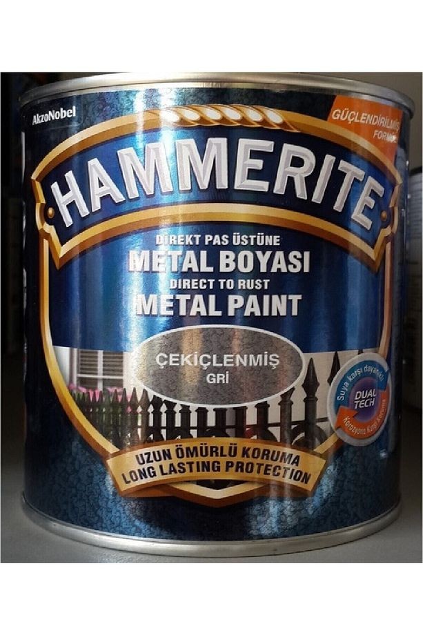 Hammerite Çekiçlenmiş Gri 2,5lt (3,5 Kg)