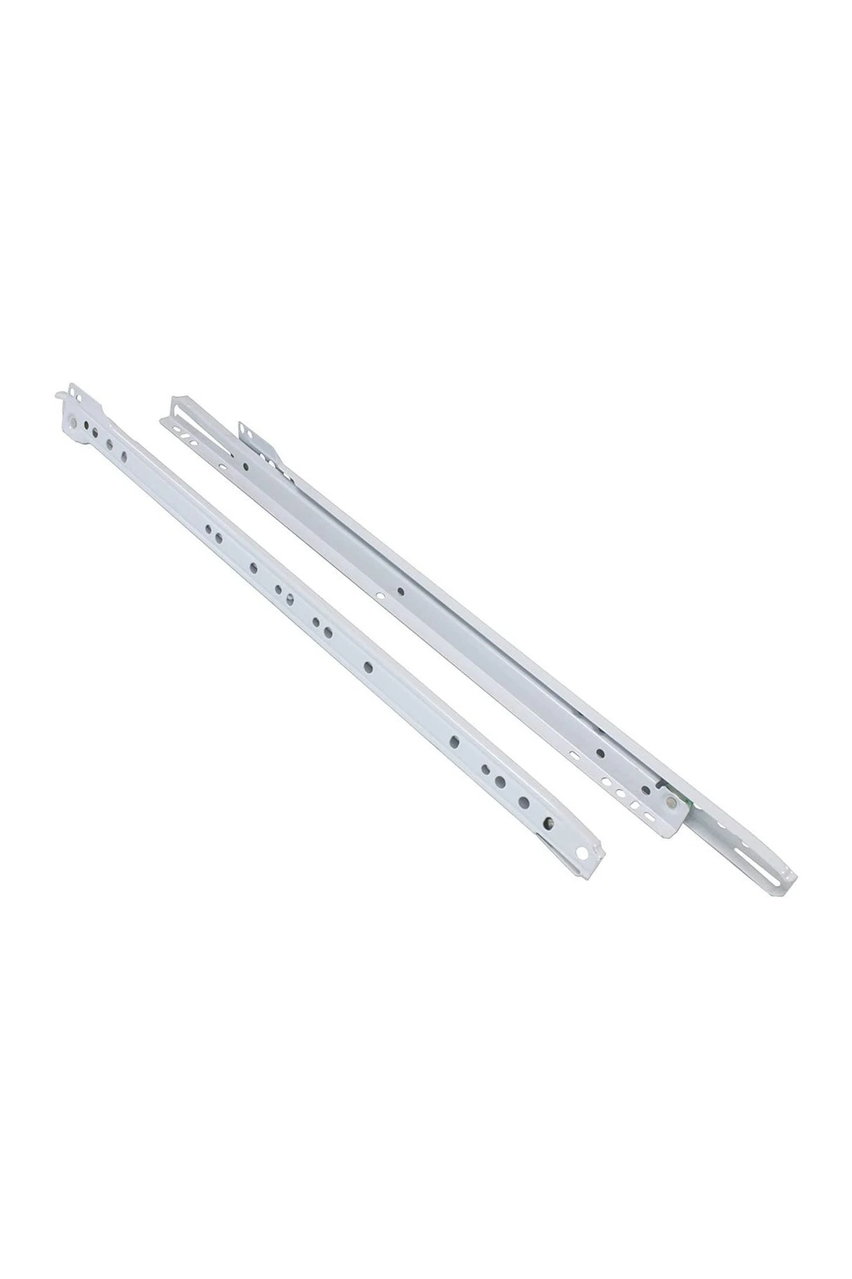 Klasik Kızaklı Çekmece Rayı Beyaz 50 Cm