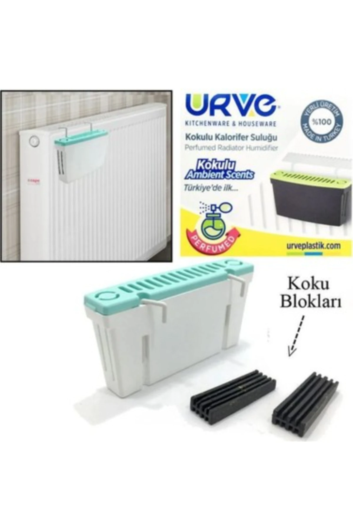 Kokulu Koku Bloklu Ortam Nemlendirici Kalorifer Suluğu