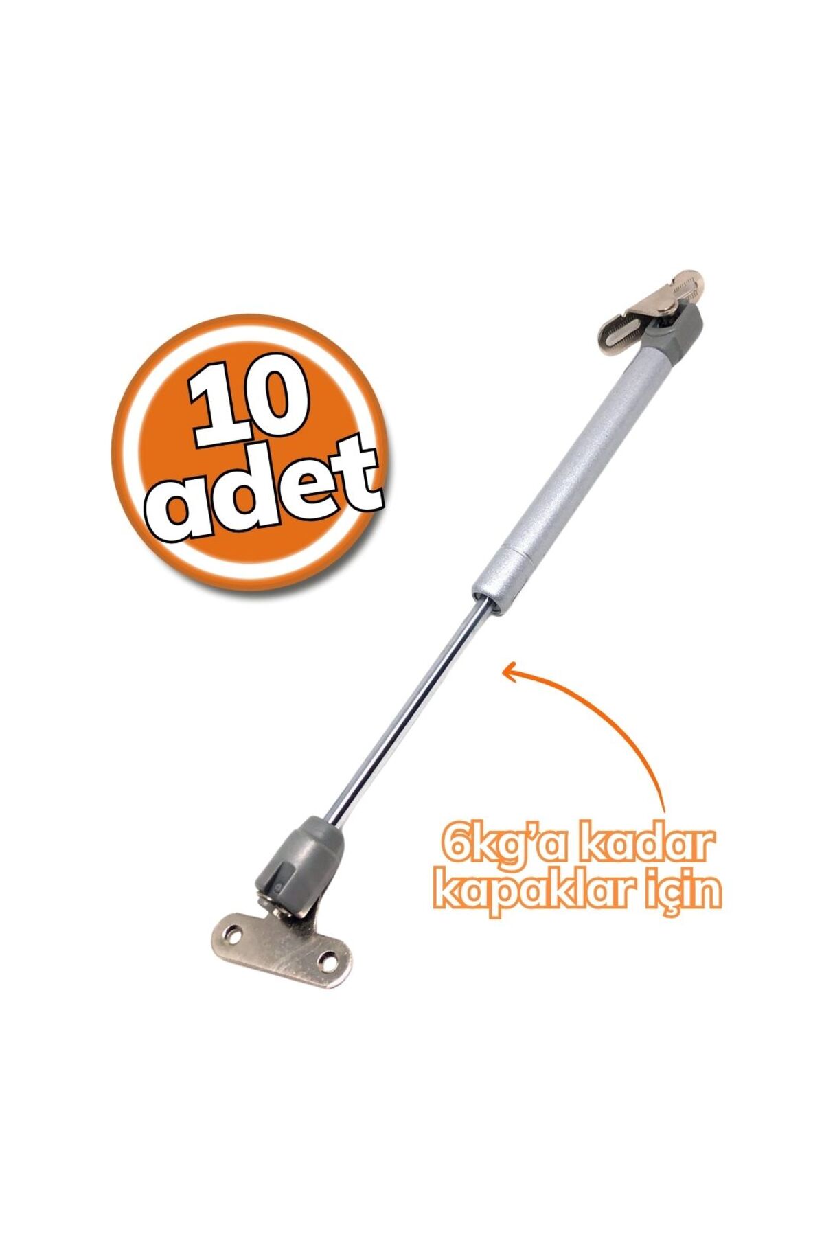 SAMET Gazlı Piston 60 Newton Gri 10'lu Set