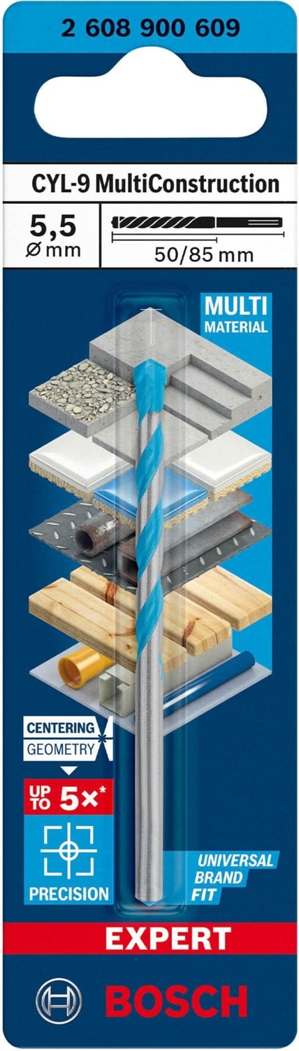BOSCH Expert 5.5X85 mm Cyl-9 Çok Amaçlı Matkap Ucu 2608900609