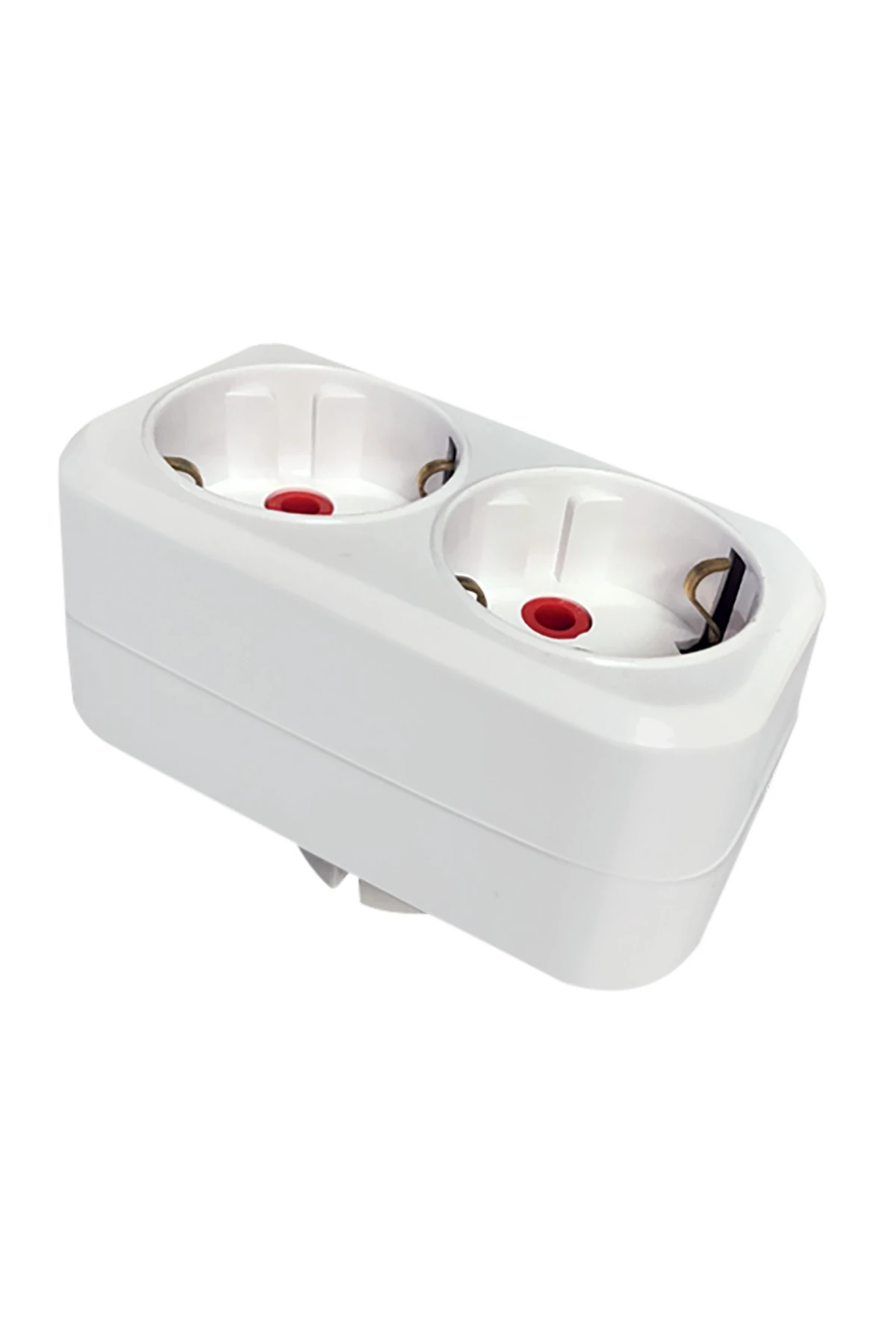 PLUS İKİLİ TOPRAKLI FİŞ PRİZ (DÜZ TİP)