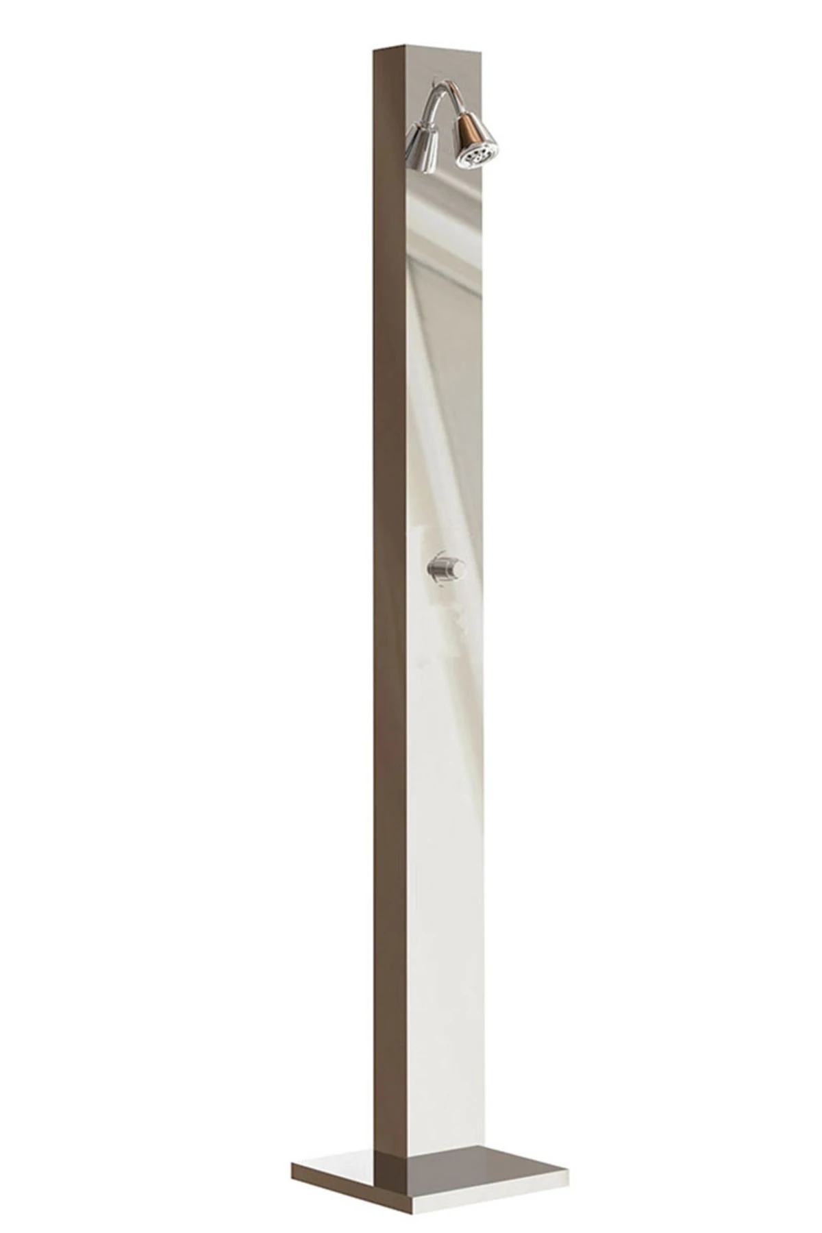 Pratik ve şık havuz duş sistemi, tek tepe yıkama kolaylığıyla kullanım sağlar