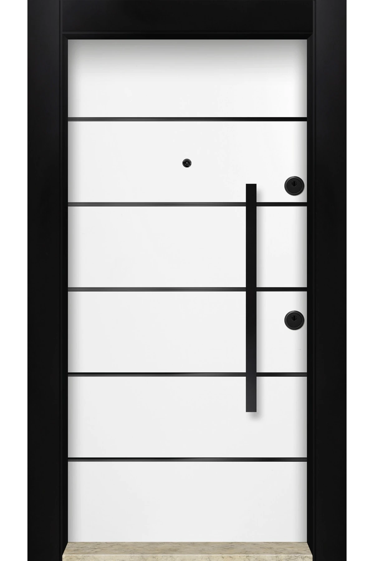 Dış Iklim Kapısı, Yağmura Güneşe Dayanıklı Çelik Kapı, Mn-6020 Sol