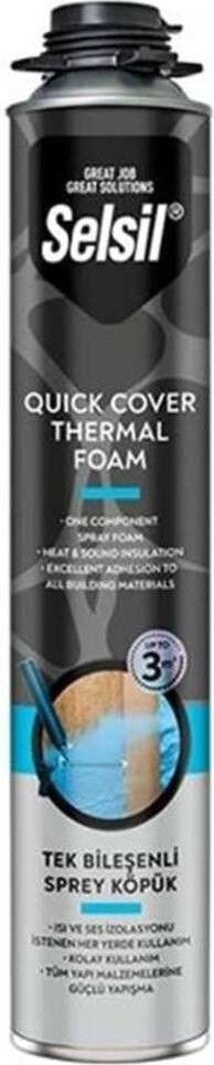 Pu Thermal Foam Isı ve Ses Yalıtım Köpüğü 850 Ml. (5 Adet),demir Köpük Tabancası