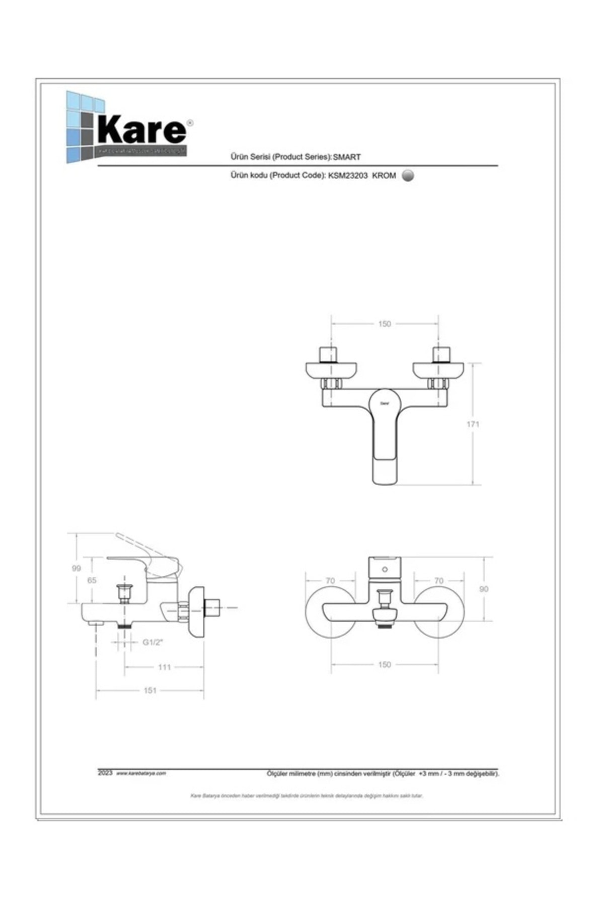 Smart Mix Banyo Bataryası