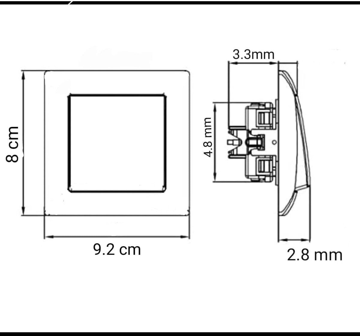 Grano Tekli Elektrik Anahtarı - Dayanıklı Siyah Plastik Çerçeve ile Kolay Montaj