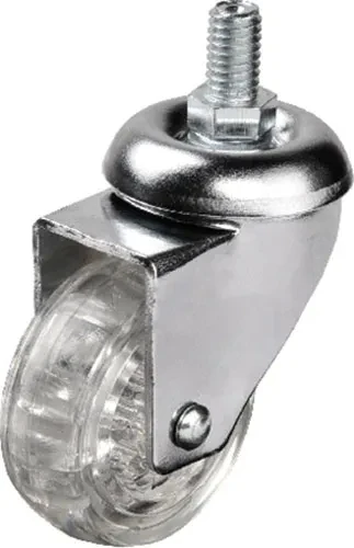 SKYGO 302 - 50X20 mm Şeffaf Makaralı Vidalı Teker