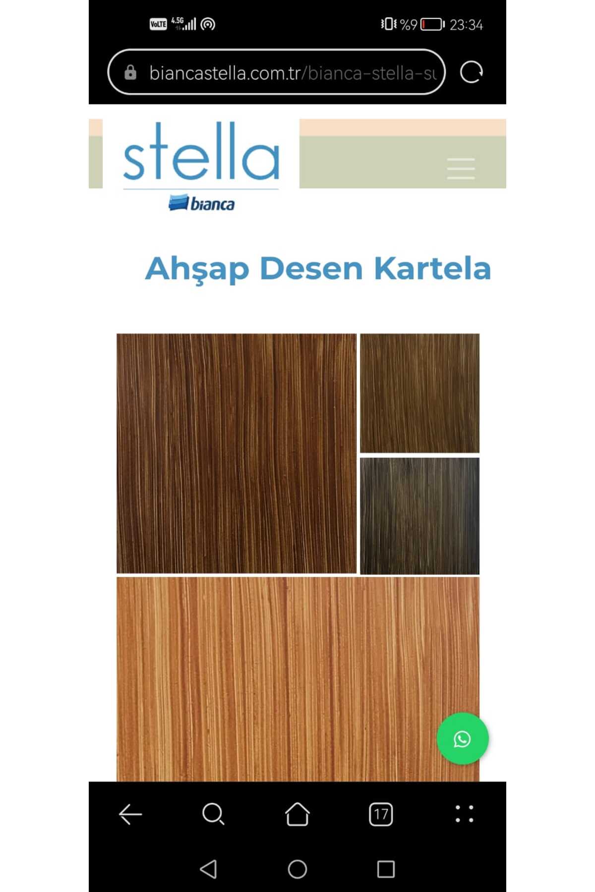 STELLA Ahşap Renkler Serisi 250ml - Ceviz