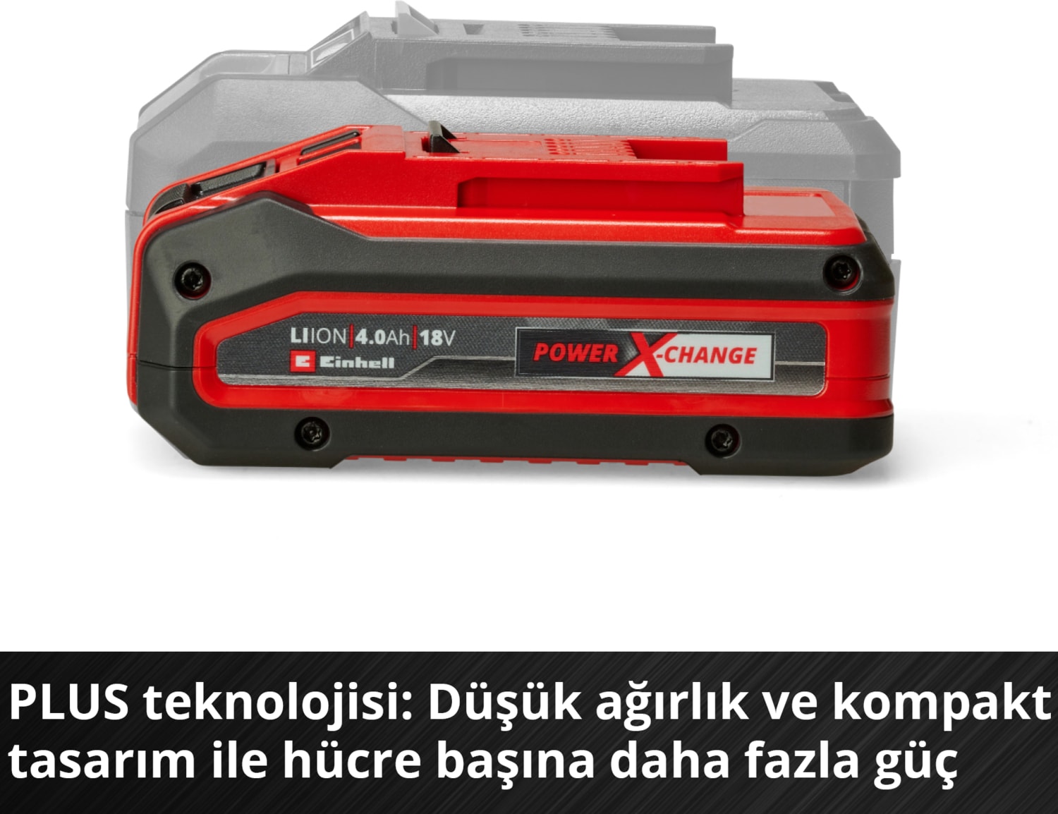 EİNHELL 4 Ah PLUS Power X-Change Başlangıç Seti (1x 18V 4 Ah akü, 1 x 3A şarj cihazı, 75 dakika şarj süresi, tüm Power X-Change cihazları için uygundur) -4512159