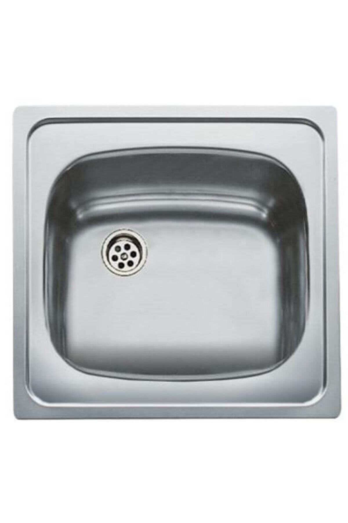 E50 1b (46.5 X 44 ) - Ankastre Sağ Batarya Çıkışlı Eviye -paslanmaz Çelik-46.5 Cm- 40109619