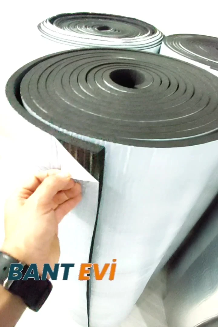 Araç Oto Ses Isı Yalıtım 40cmx10metre 9mm Yapışkanlı Kauçuk Izolasyon Malzemesi