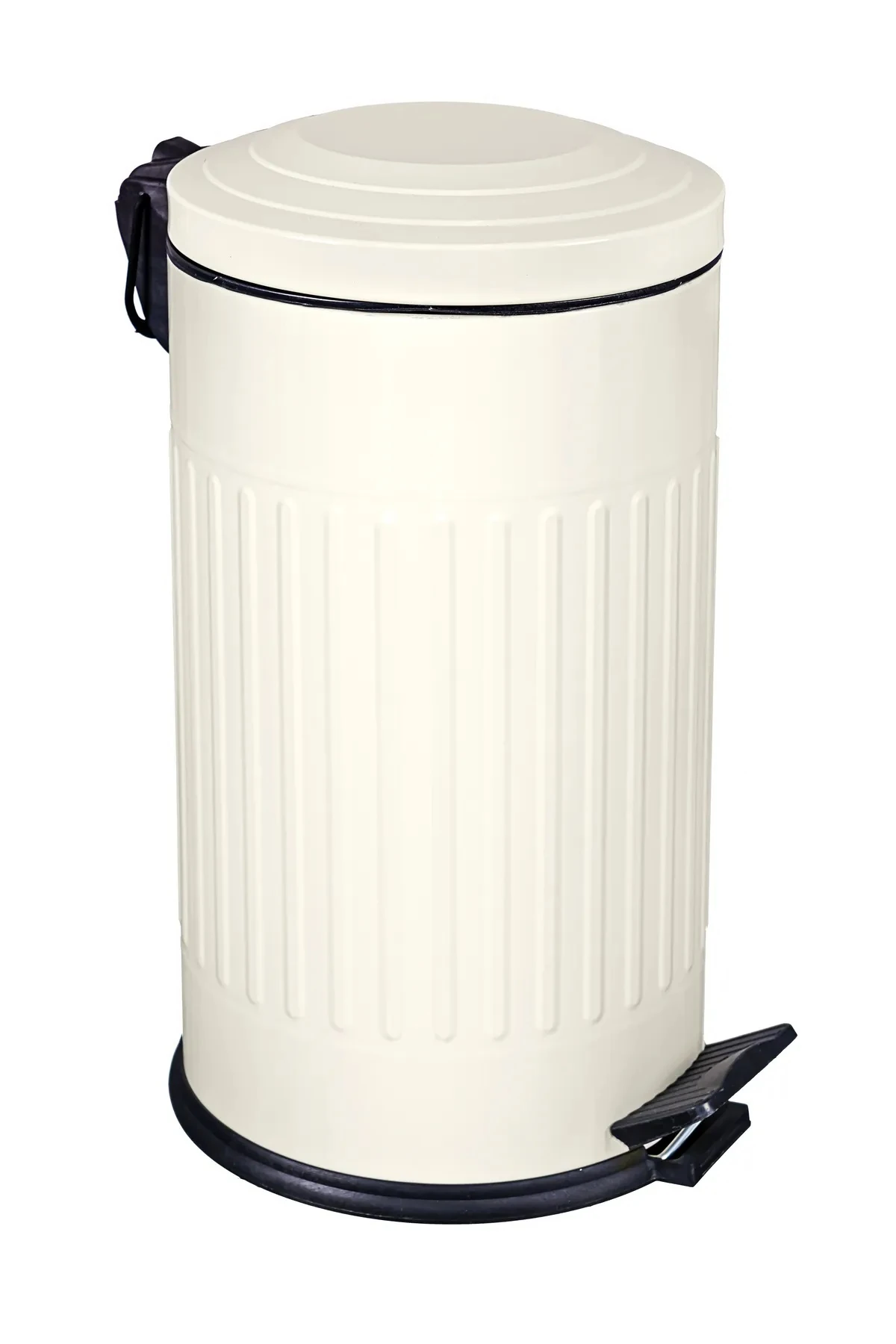 16 litre Krem Vintage Çöp Kovası  16 Lt Çöp Kovası amortisörlü  (BANYO - MUTFAK - TUVALET - BALKON)