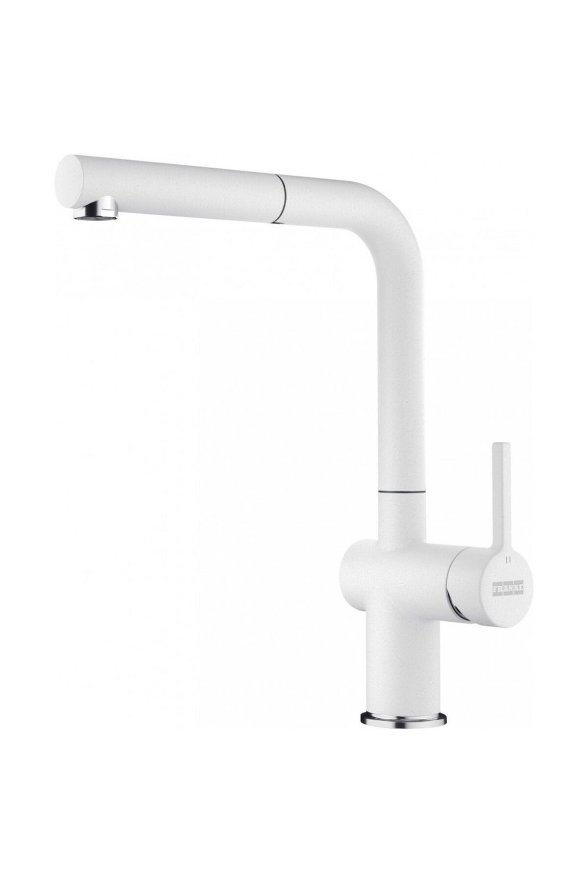 Maris MRG 110-72 Granit Eviye-Active Plus Doccia 2.0 Armatür-Sıvı Sabunluk Üçlü Set Bianco