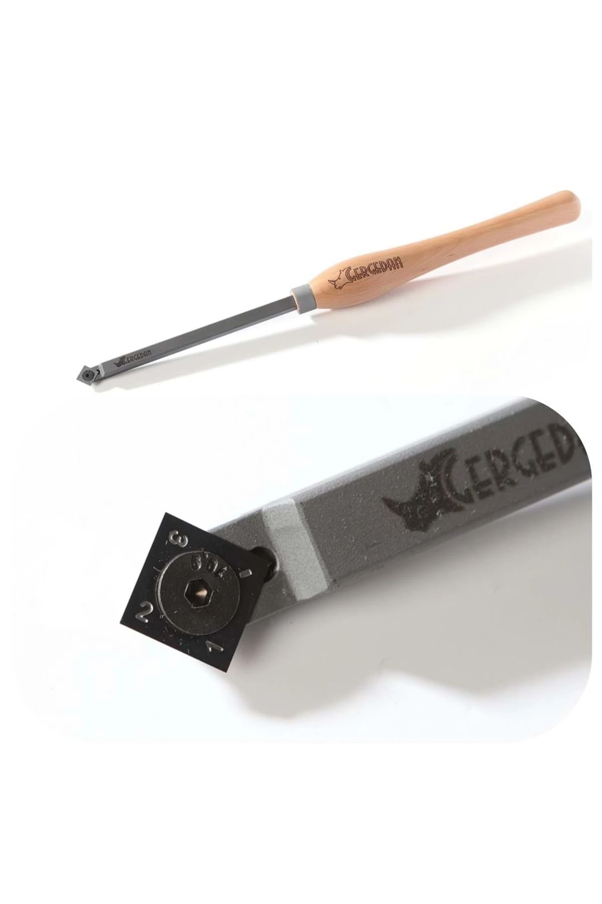 Ahşap Torna Çapraz Kare Uçlu Oyma Bıçakları 14*14