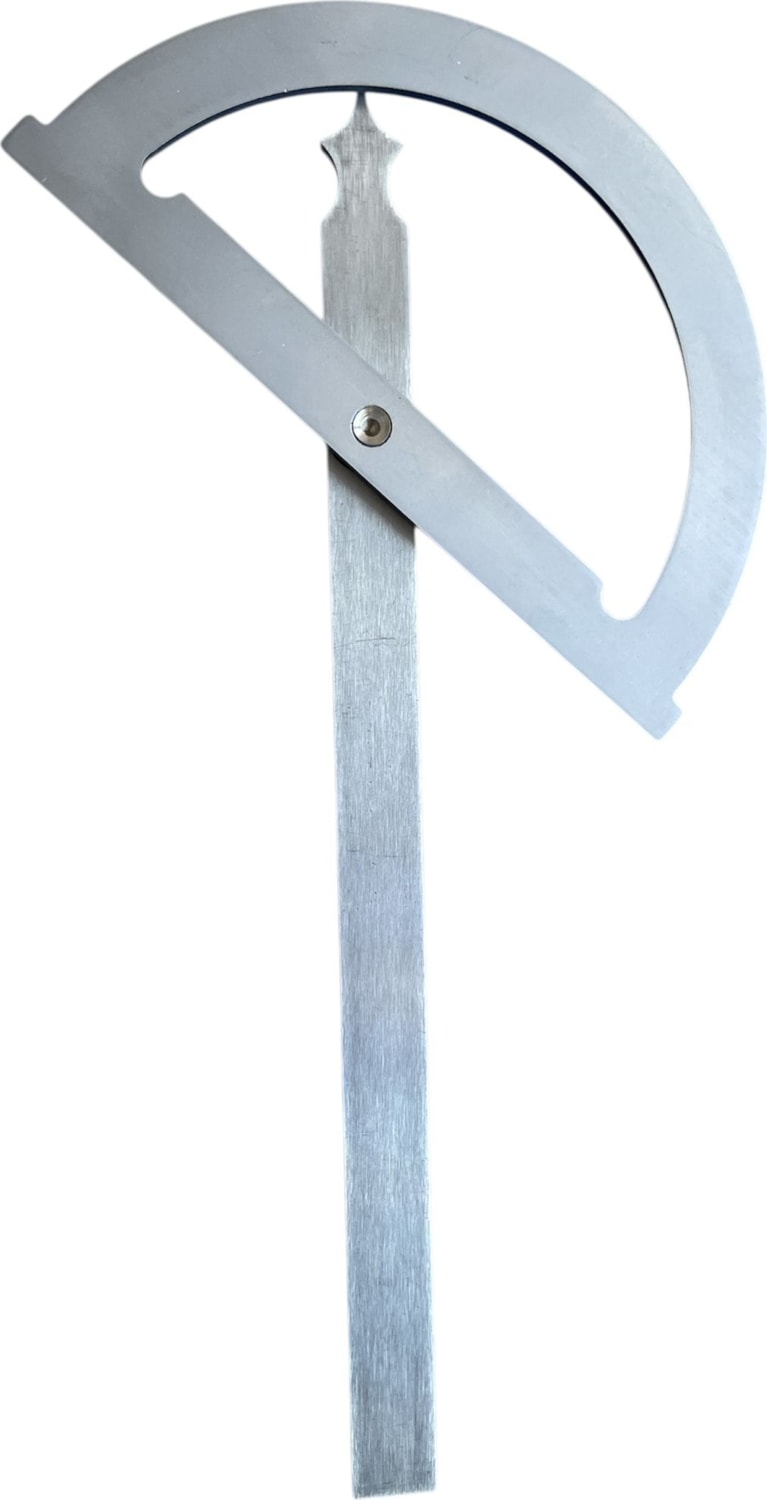 Açılı Iletki Gönye Açı Ölçer Cetvel 150X200 mm